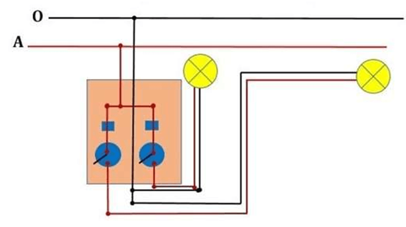 Hãy vẽ sơ đồ nguyên lý và sơ đồ lắp đặt mạch điện gồm bảng điện lắp một CB để đóng, cắt nguồn điện